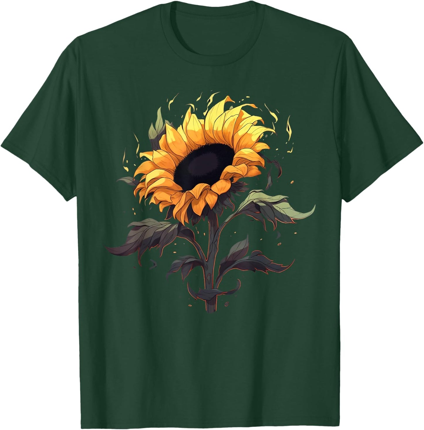 Summer Sunflower men and Sunflower T-Shirt - T-Shirt | Forest