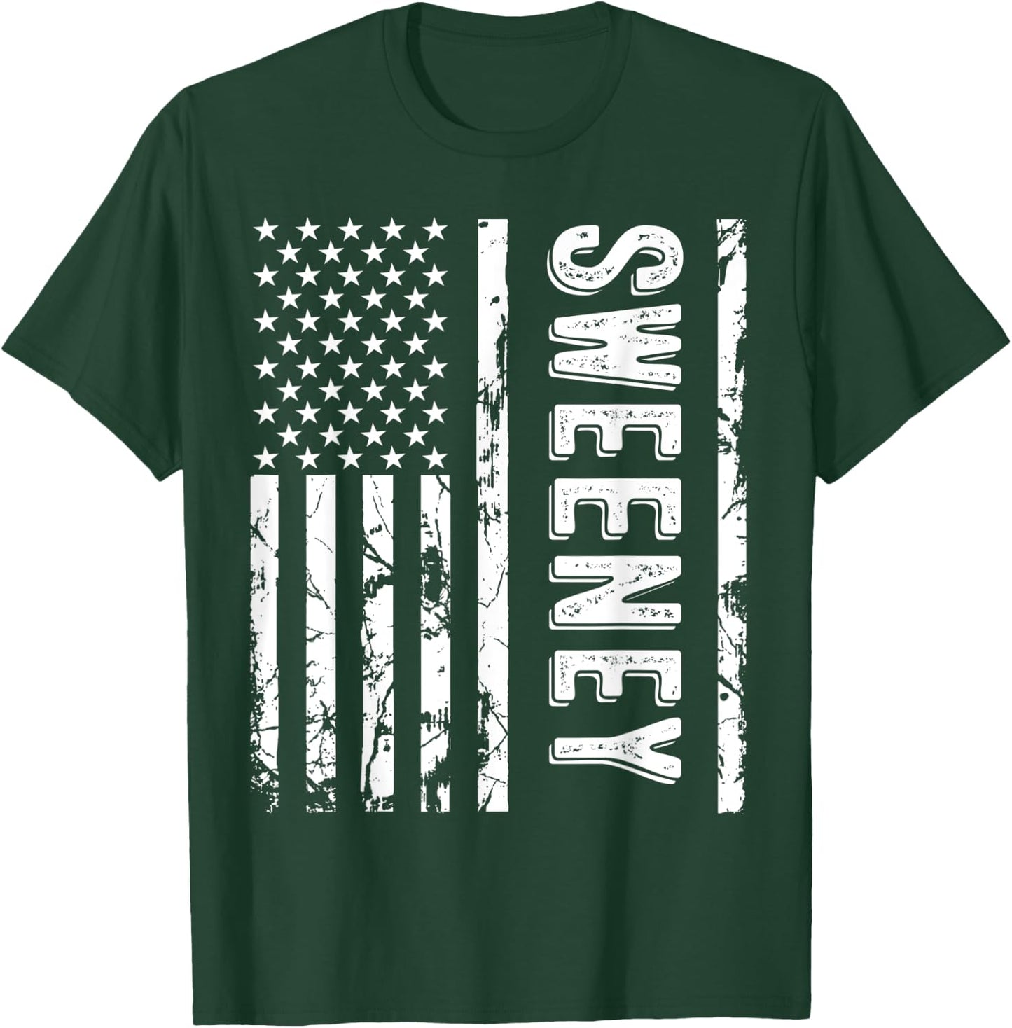 Sweeney Last Name Funny Surname Team Sweeney Family Reunion T-Shirt - T-Shirt | Forest