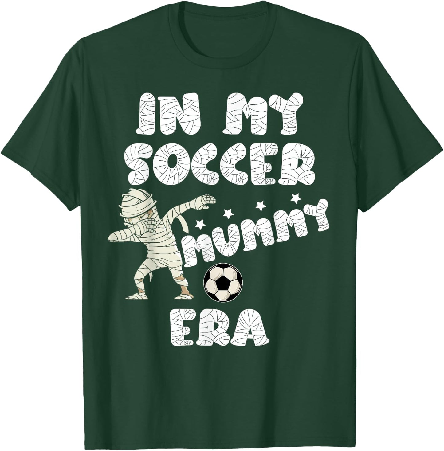 Halloween Soccer Mom Shirt,Spooky Mummy In My Soccer Mom Era T-Shirt - T-Shirt | Forest