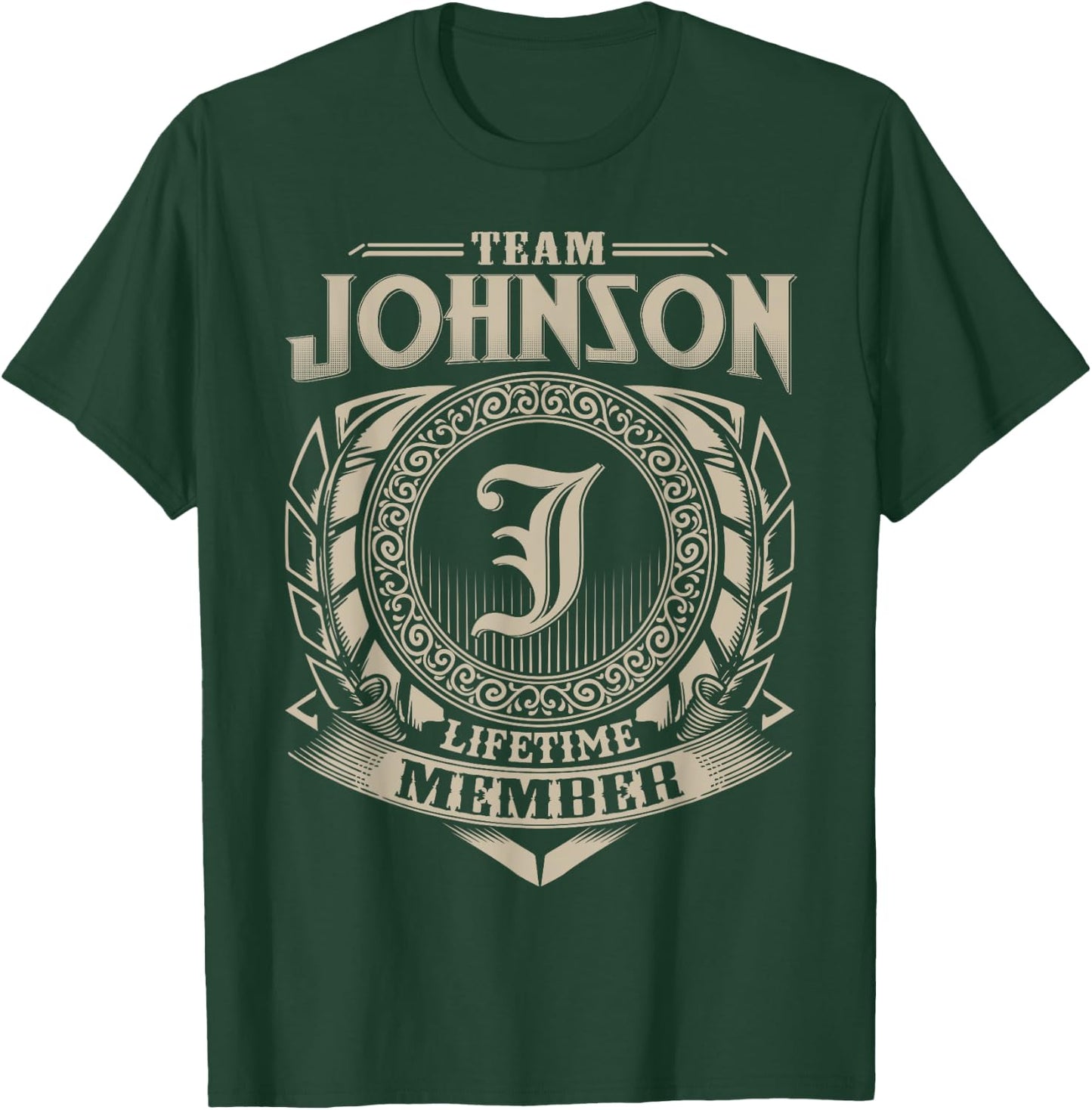 Team JOHNSON Lifetime Member Vintage JOHNSON Family T-Shirt - T-Shirt | Forest