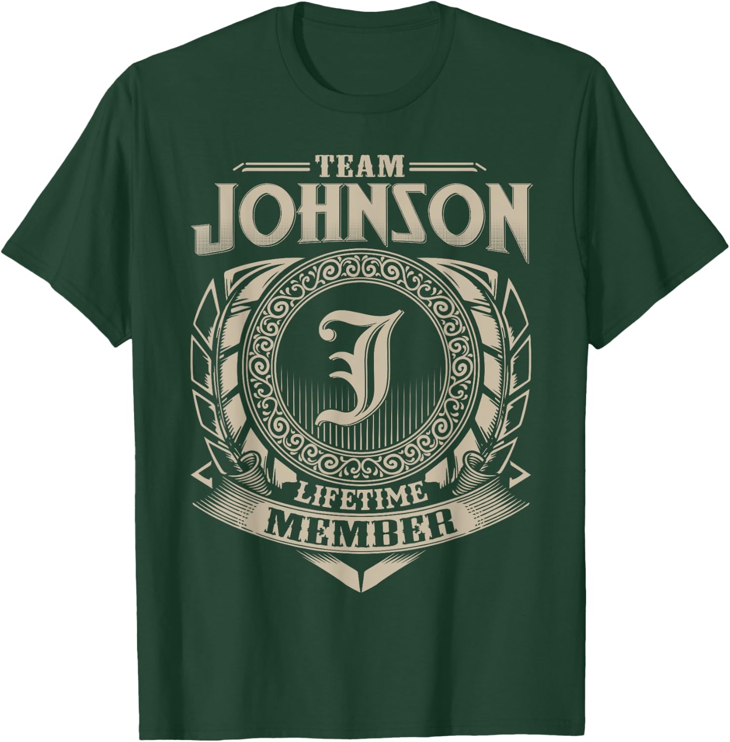 Team JOHNSON Lifetime Member Vintage JOHNSON Family T-Shirt - T-Shirt | Forest