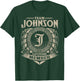 Team JOHNSON Lifetime Member Vintage JOHNSON Family T-Shirt - T-Shirt | Forest