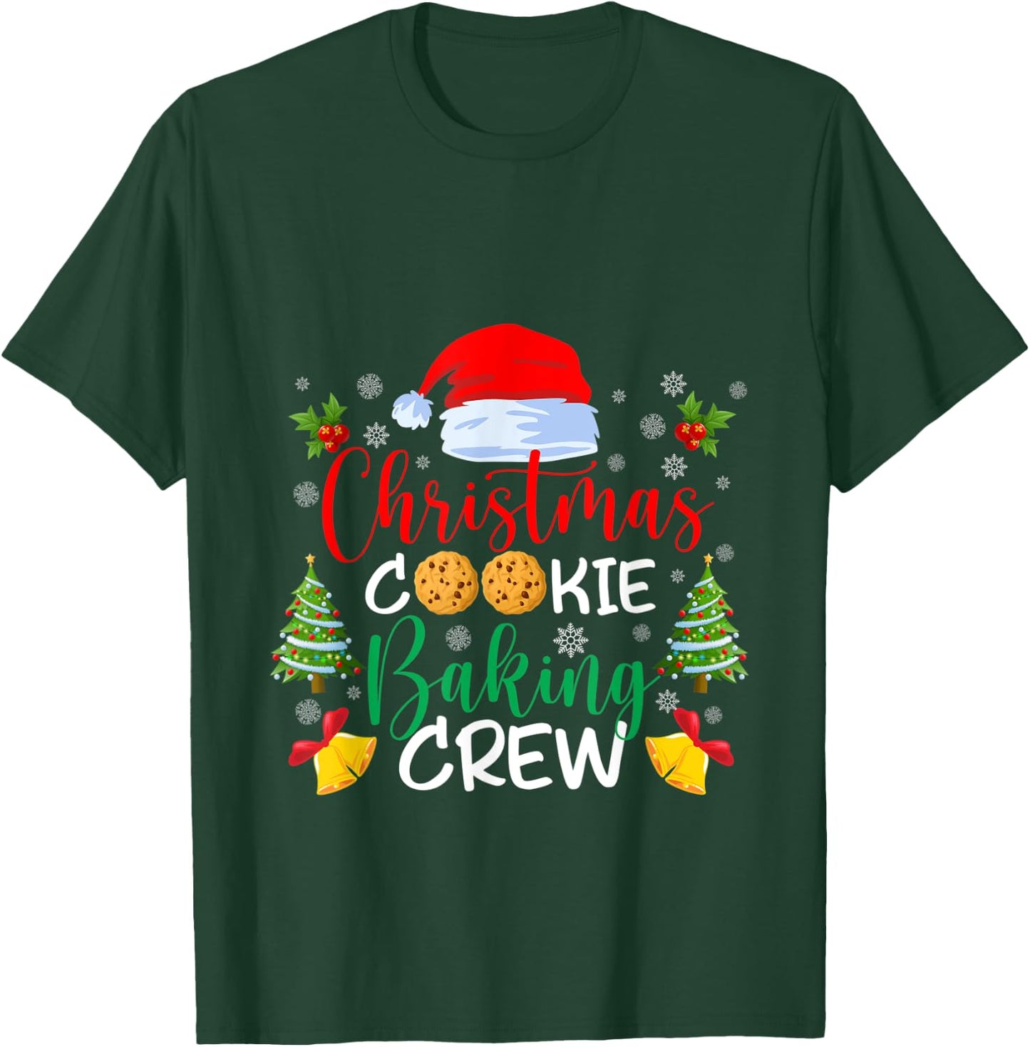 Christmas Cookie Baking Crew Funny christmas Holiday cookie T-Shirt - T-Shirt | Forest