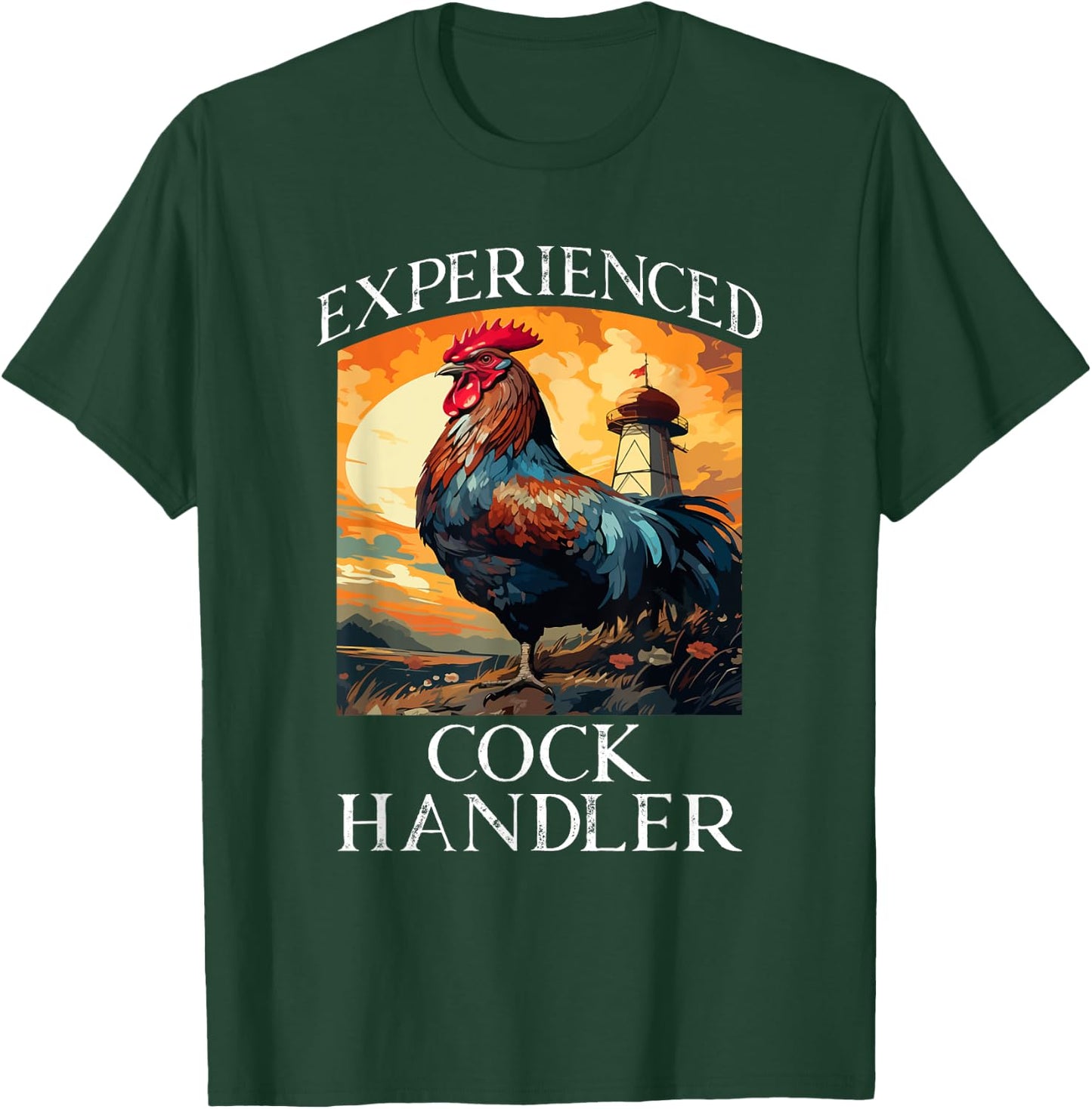 Experienced Cock Handler Funny Animal Saying T-Shirt - T-Shirt | Forest