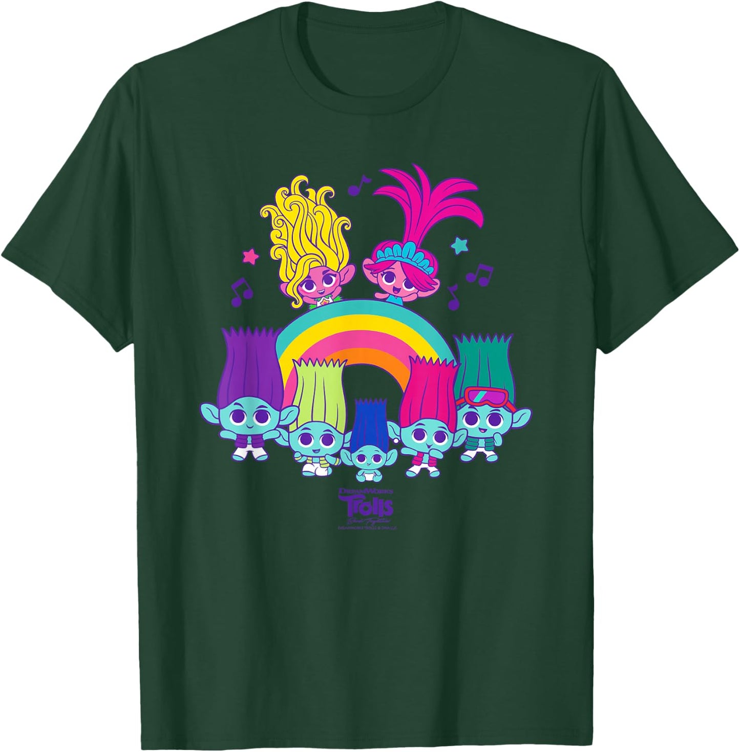 DreamWorks Trolls Band Together BroZone Poppy Viva Rainbow T-Shirt - T-Shirt | Forest