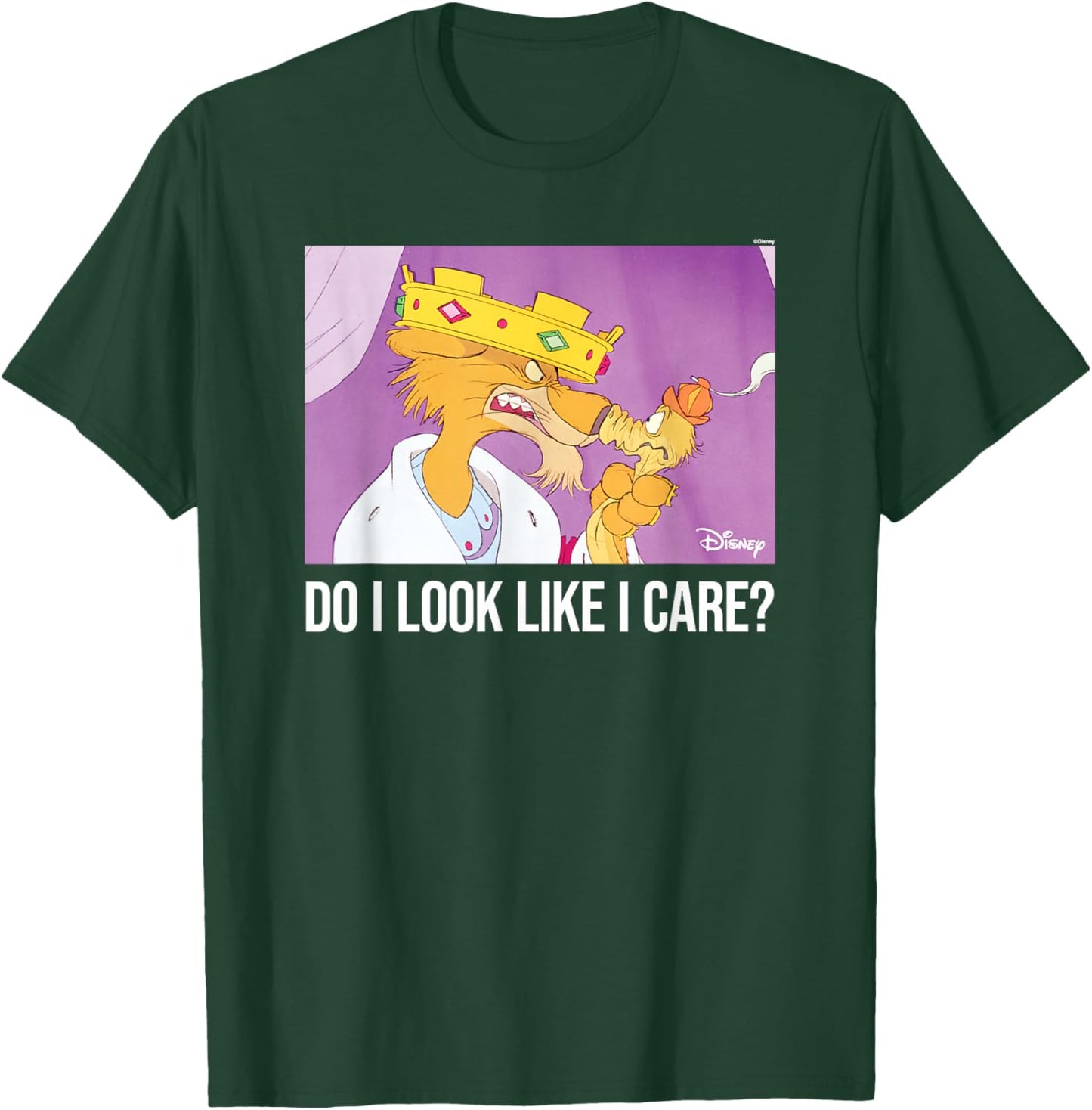 Robin Hood - Prince John Sir Hiss Does It Look Like I Care? T-Shirt - T-Shirt | Forest