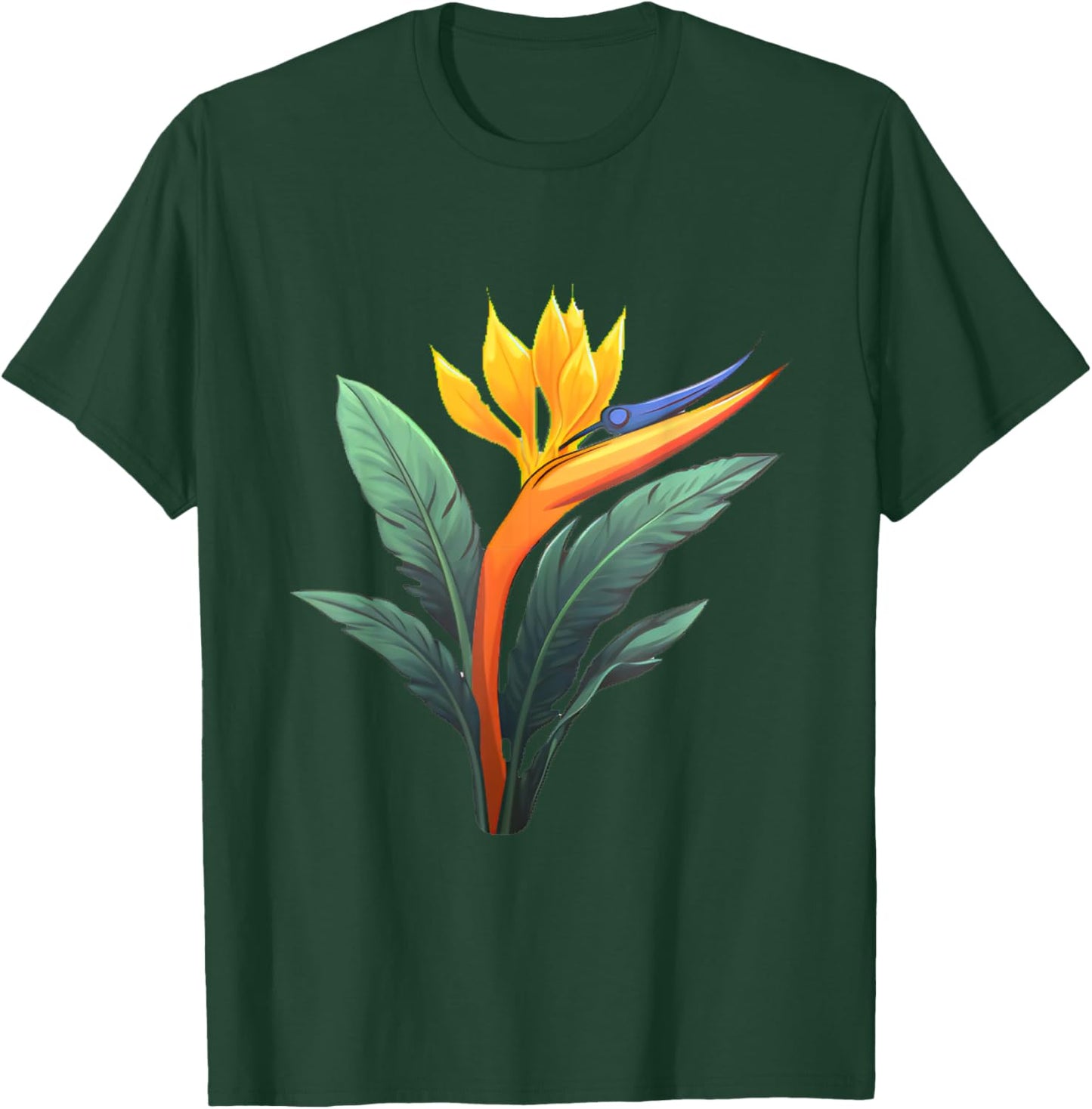 Bird of Paradise Plant Flower T-Shirt - T-Shirt | Forest