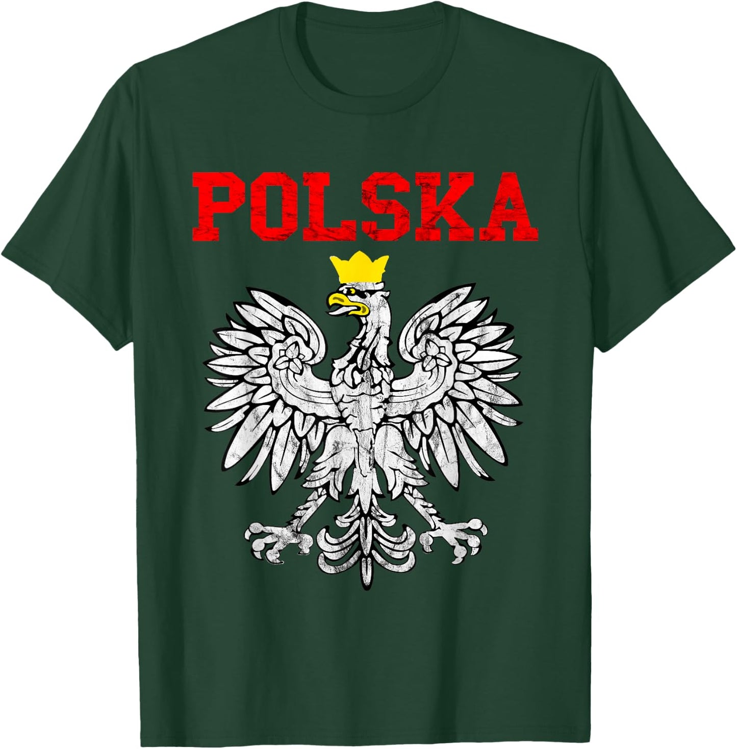 Polska Poland Eagle Pole Pride Polish Roots Poland T-Shirt - T-Shirt | Forest