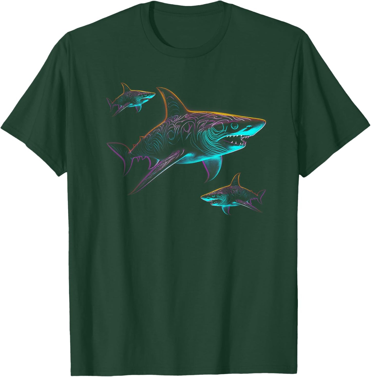 Great White Shark Ocean Fish shirt T-Shirt - T-Shirt | Forest
