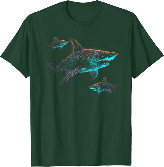 Great White Shark Ocean Fish shirt T-Shirt - T-Shirt | Forest