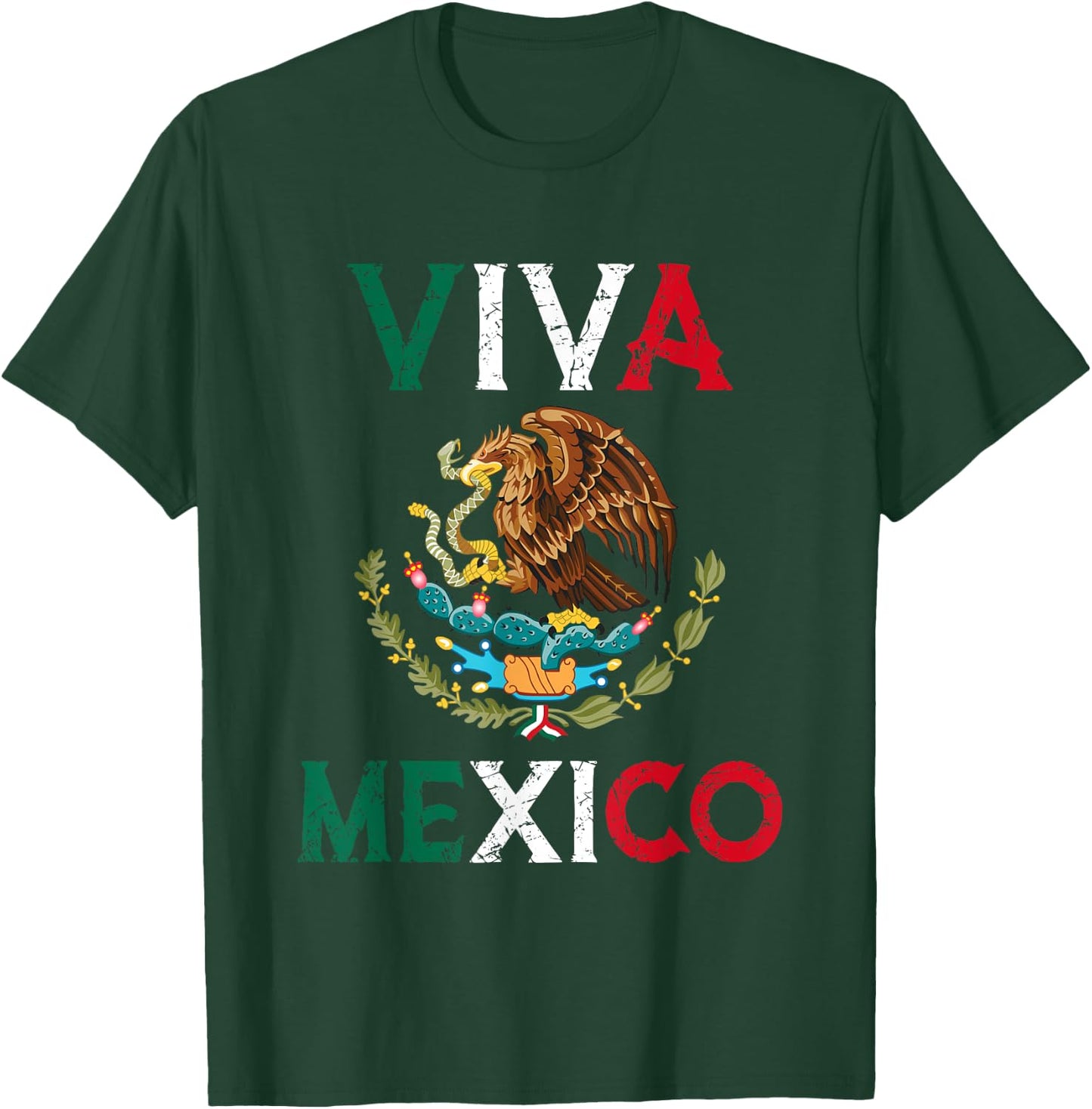 Mexican Independence Day Mexico Eagle Mexico Viva Mexico T-Shirt - T-Shirt | Forest