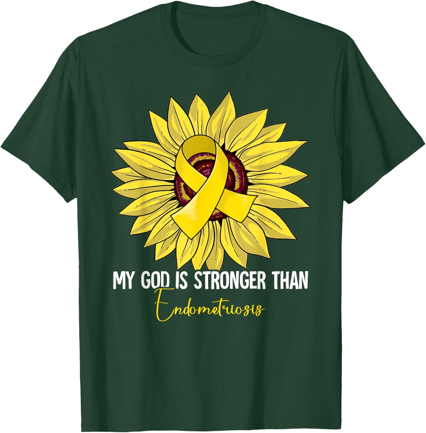Endometriosis Awareness Gifts Endometriosis Awareness - Black, -Adults, Short Sleeve, Small T-Shirt - T-Shirt | Forest
