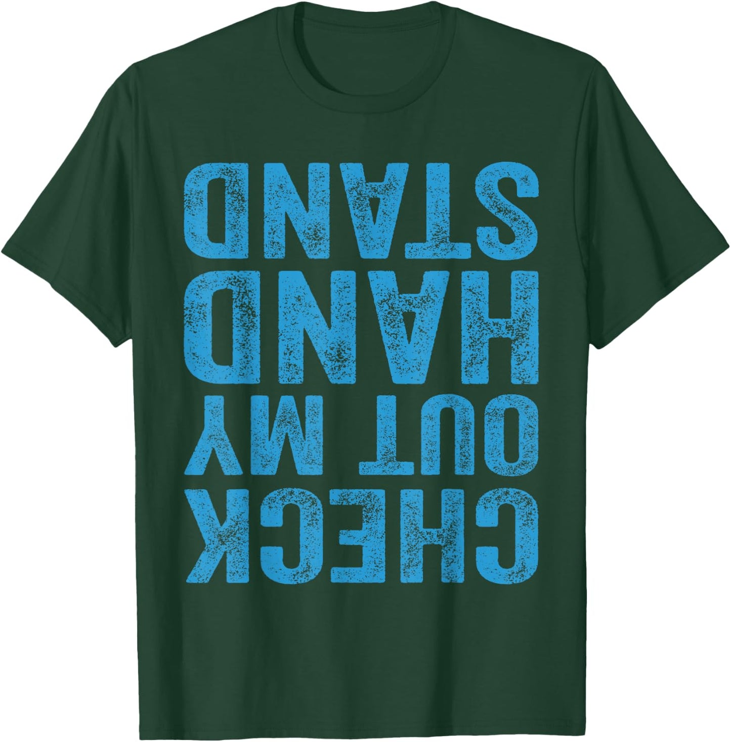 Check Out My Handstand Gymnast Yoga Funny Gymnastics T-Shirt - T-Shirt | Forest