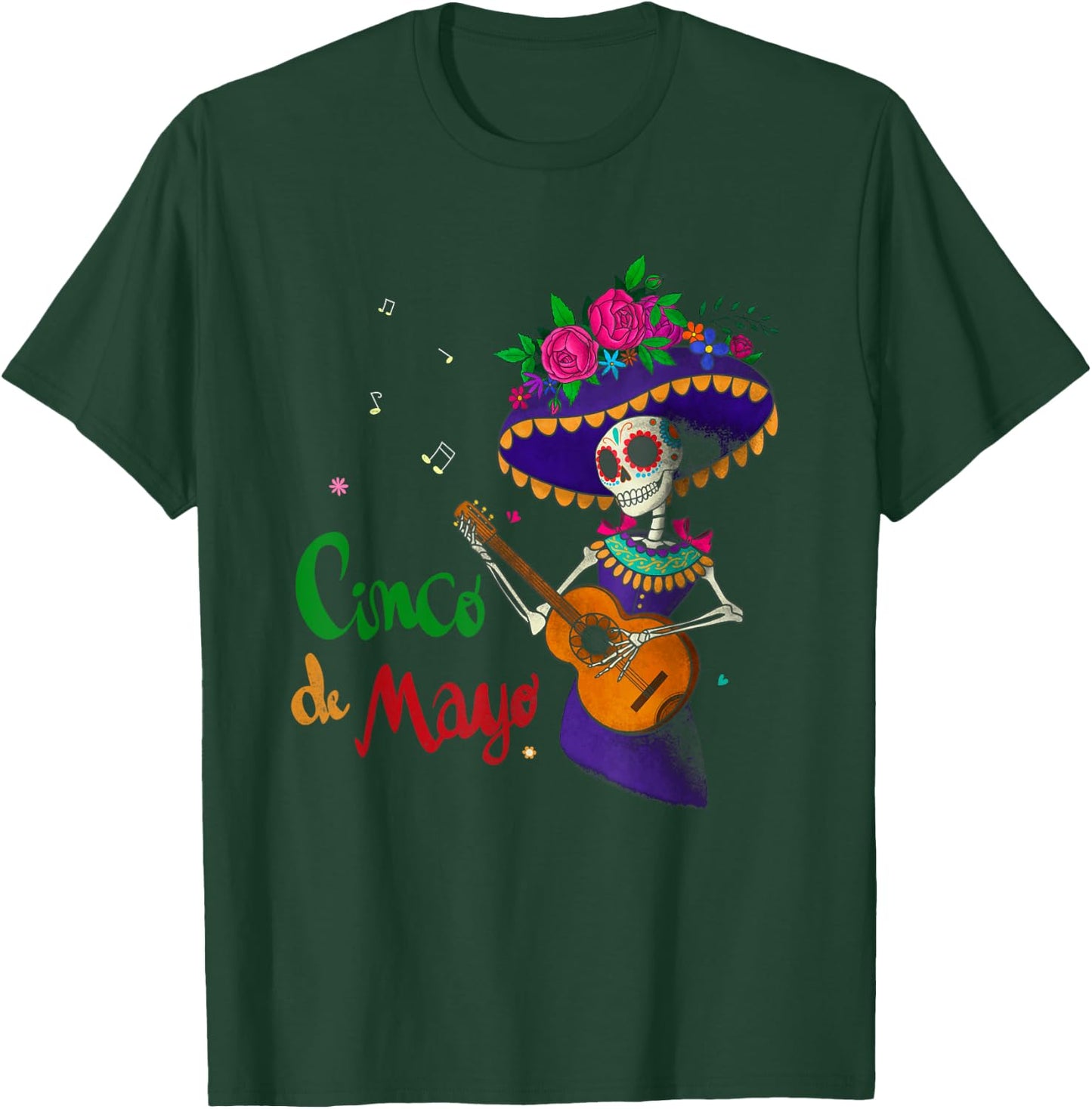 Cinco De Mayo Mexican Lets Fiesta 5 De Mayo Women Men T-Shirt - T-Shirt | Forest