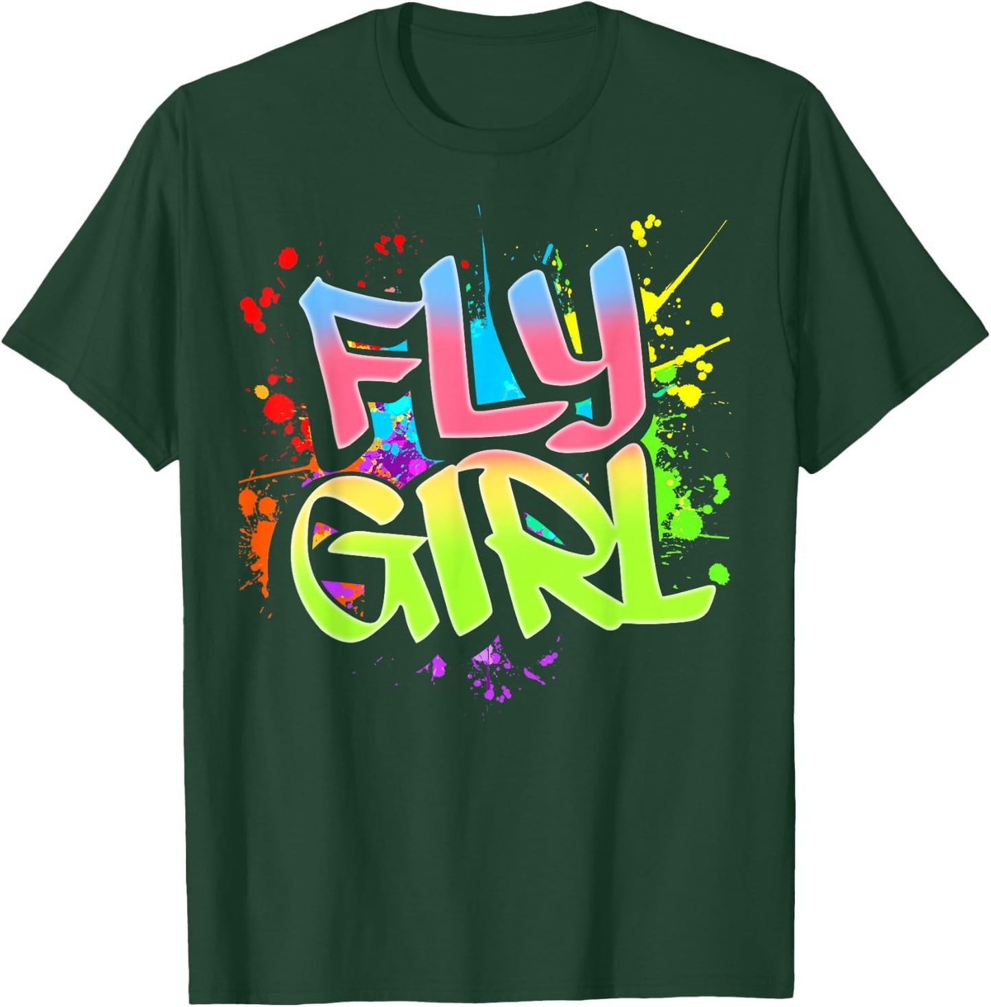 Fly Girl 80s 90s Old School Hip Hop Girls T-Shirt - T-Shirt | Forest