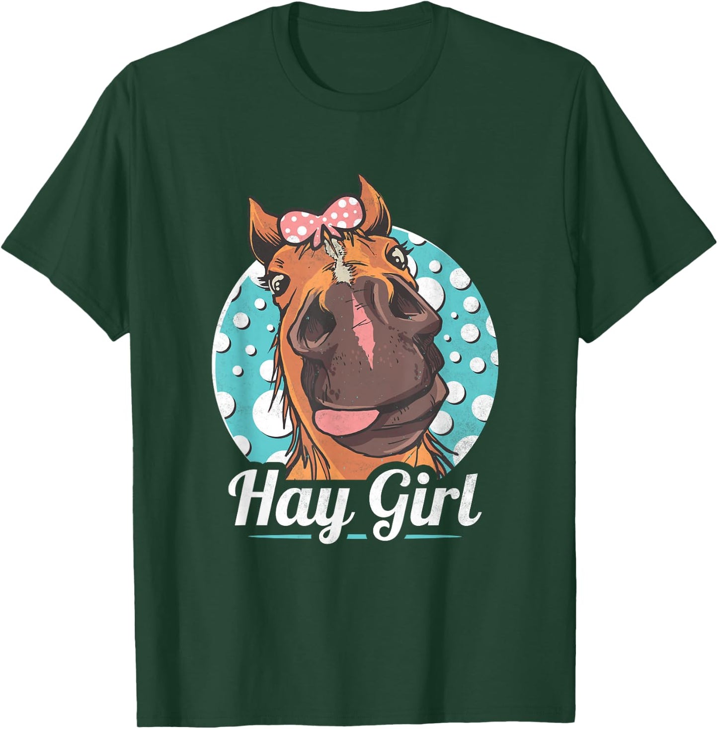 Hay Girl, Horse T-Shirt - T-Shirt | Forest