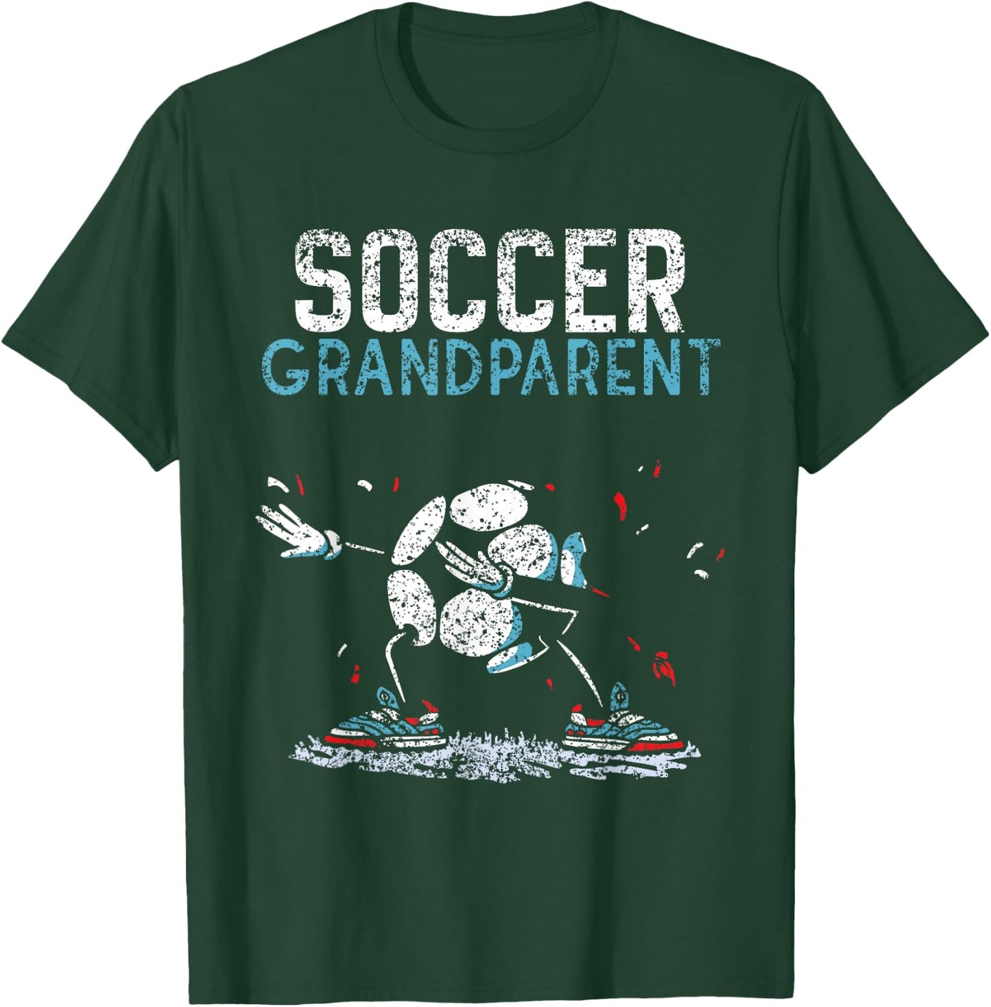 Soccer Grandparent Game Match Football Player T-Shirt - T-Shirt | Forest