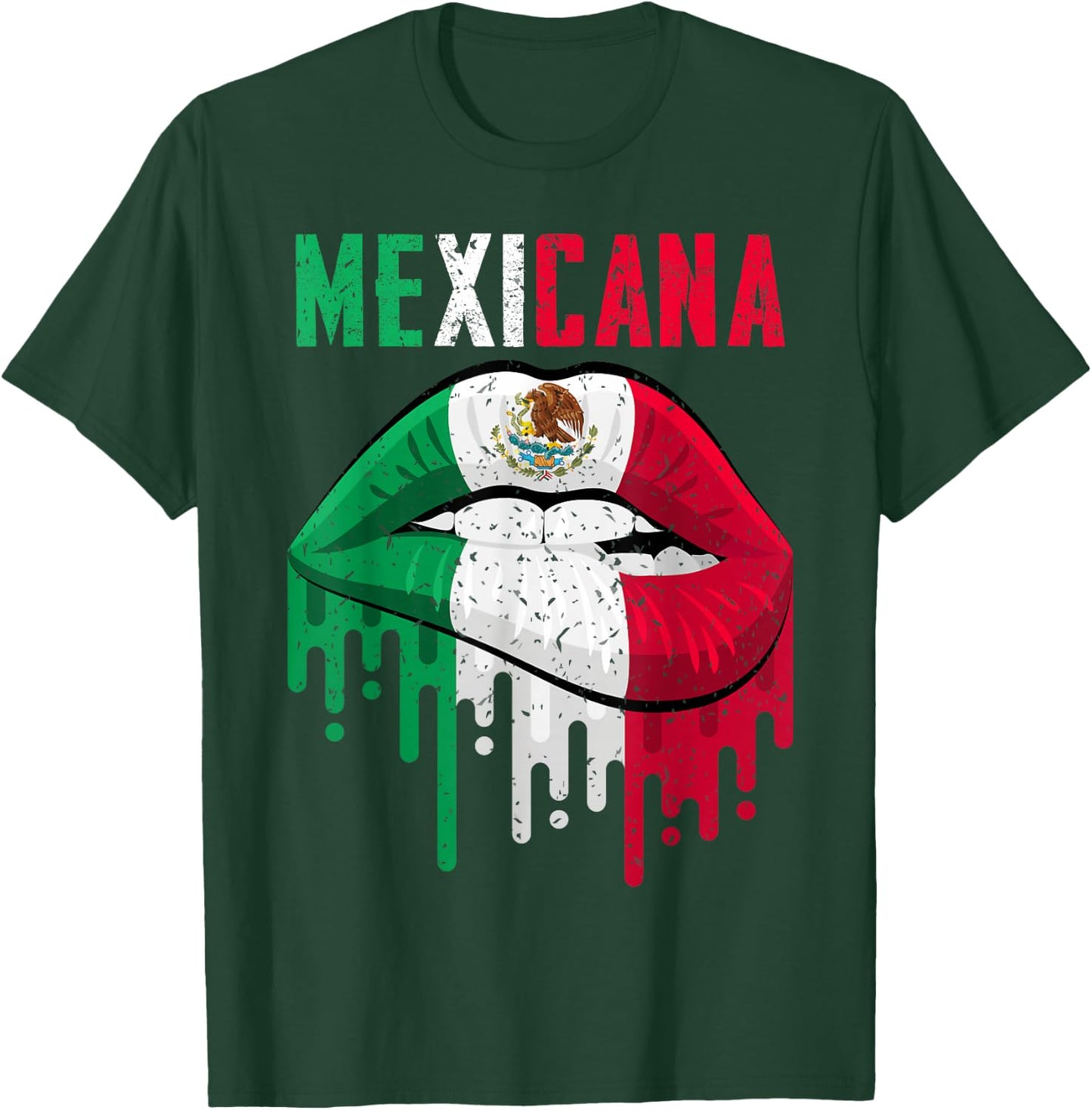 Mexican Flag Shirt Girl Women Kids Toddler Mexicana Pride T-Shirt - T-Shirt | Forest