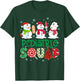 Pediatric Squad Nurse Snowmies Stethoscope Christmas Pine T-Shirt - T-Shirt | Forest