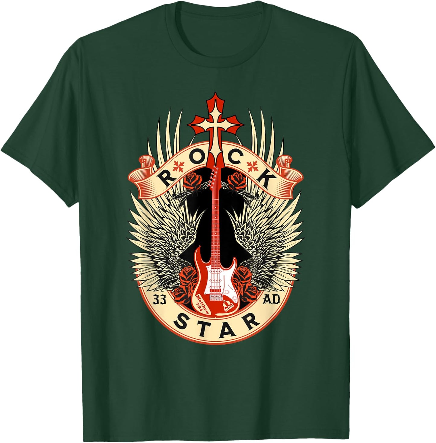 Jesus is My Rock, My Salvation, and My Star Since 33ad T-Shirt - T-Shirt | Forest