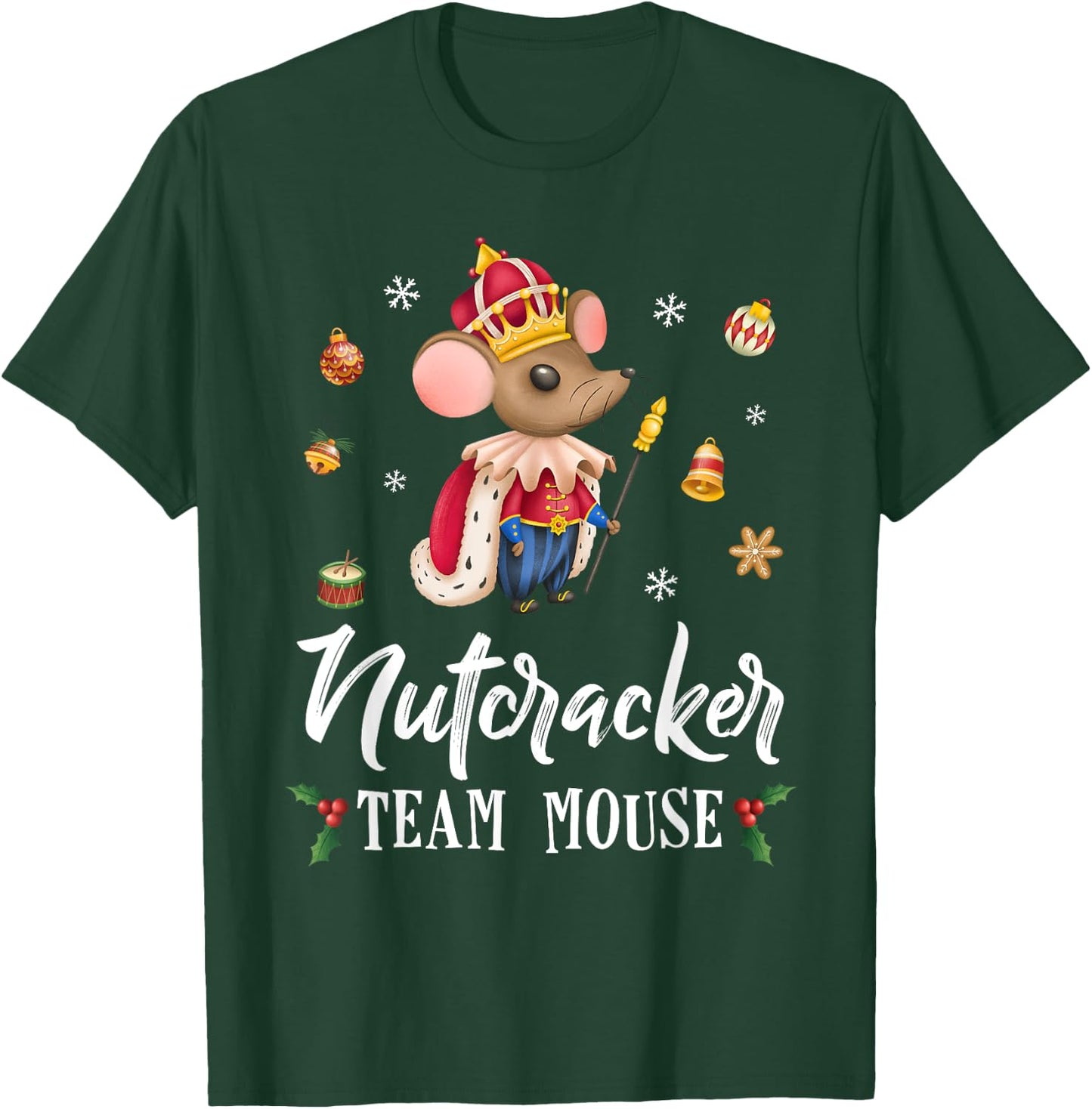 Team Mouse Nutcracker Shirt Christmas Dance Funny Soldier T-Shirt - T-Shirt | Forest