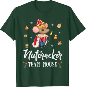Team Mouse Nutcracker Shirt Christmas Dance Funny Soldier T-Shirt - T-Shirt | Forest