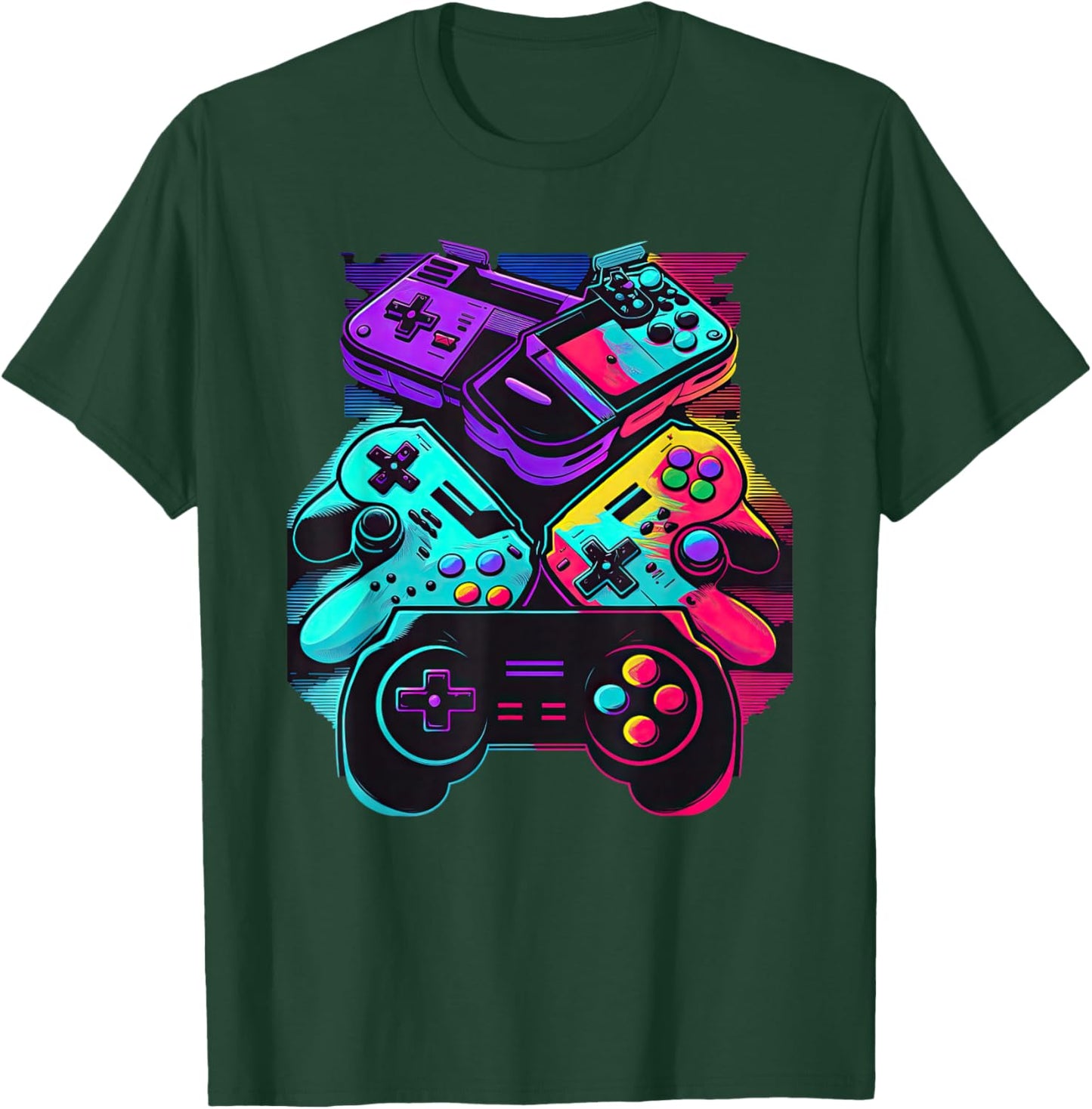 Control Gamer Video Game Controller T-Shirt - T-Shirt | Forest