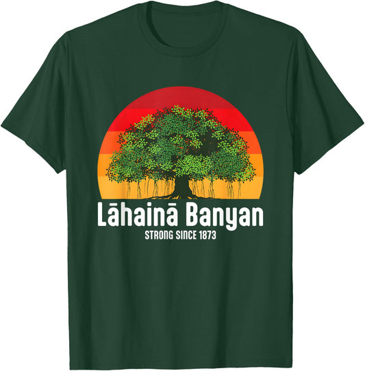 Banyan Tree Lahaina Maui Hawaii T-Shirt - T-Shirt | Forest