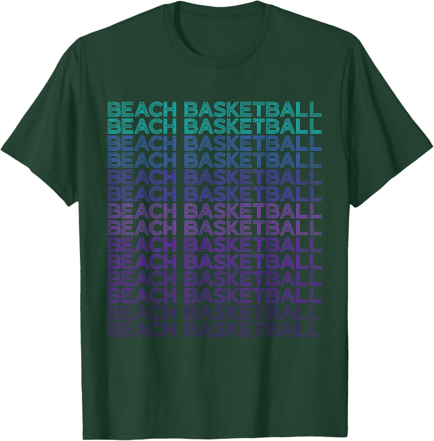 Beach Basketball T-Shirt - T-Shirt | Forest