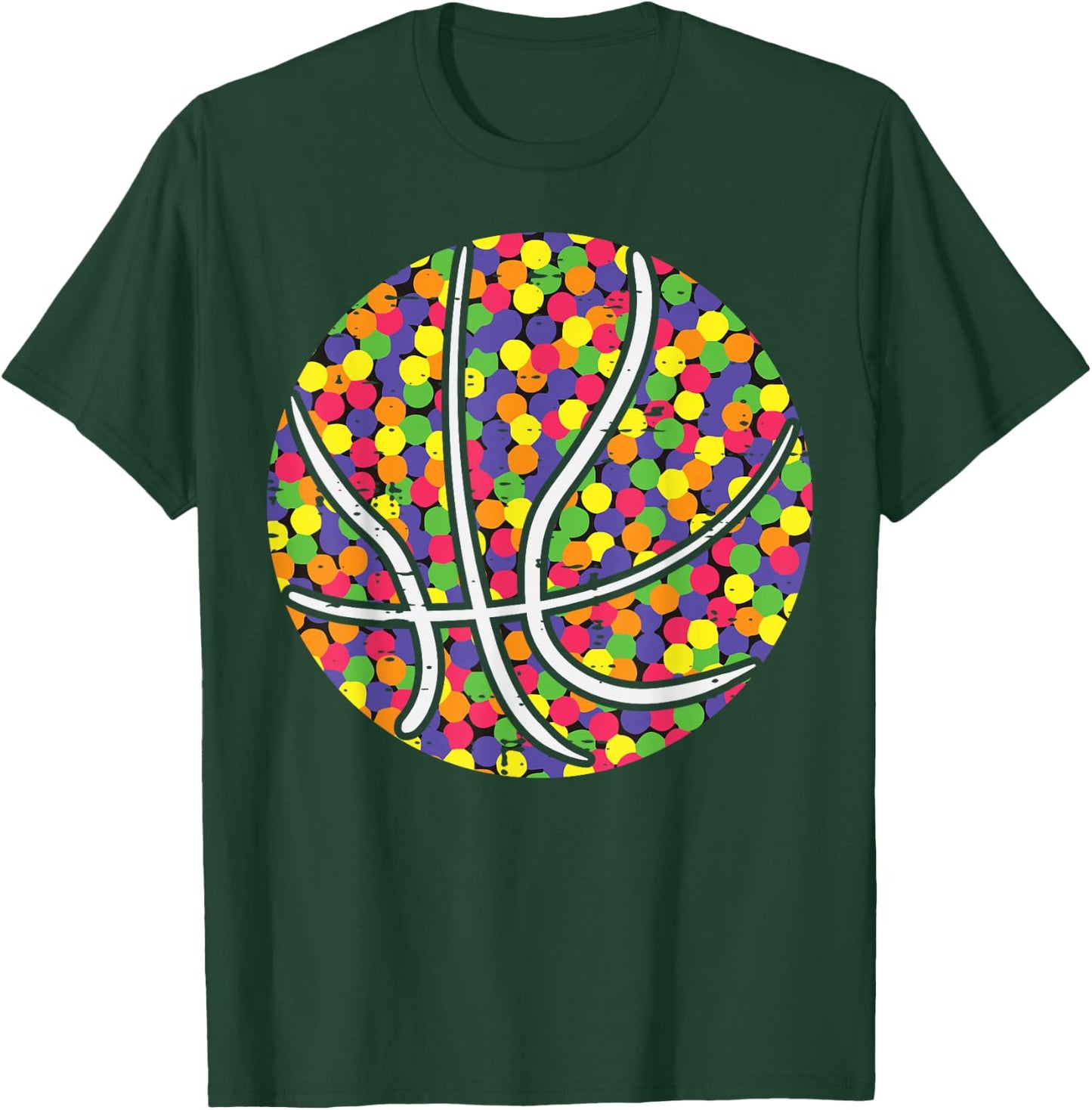 Basketball Dots International Dot Day Boys Kids Men Women T-Shirt - T-Shirt | Forest