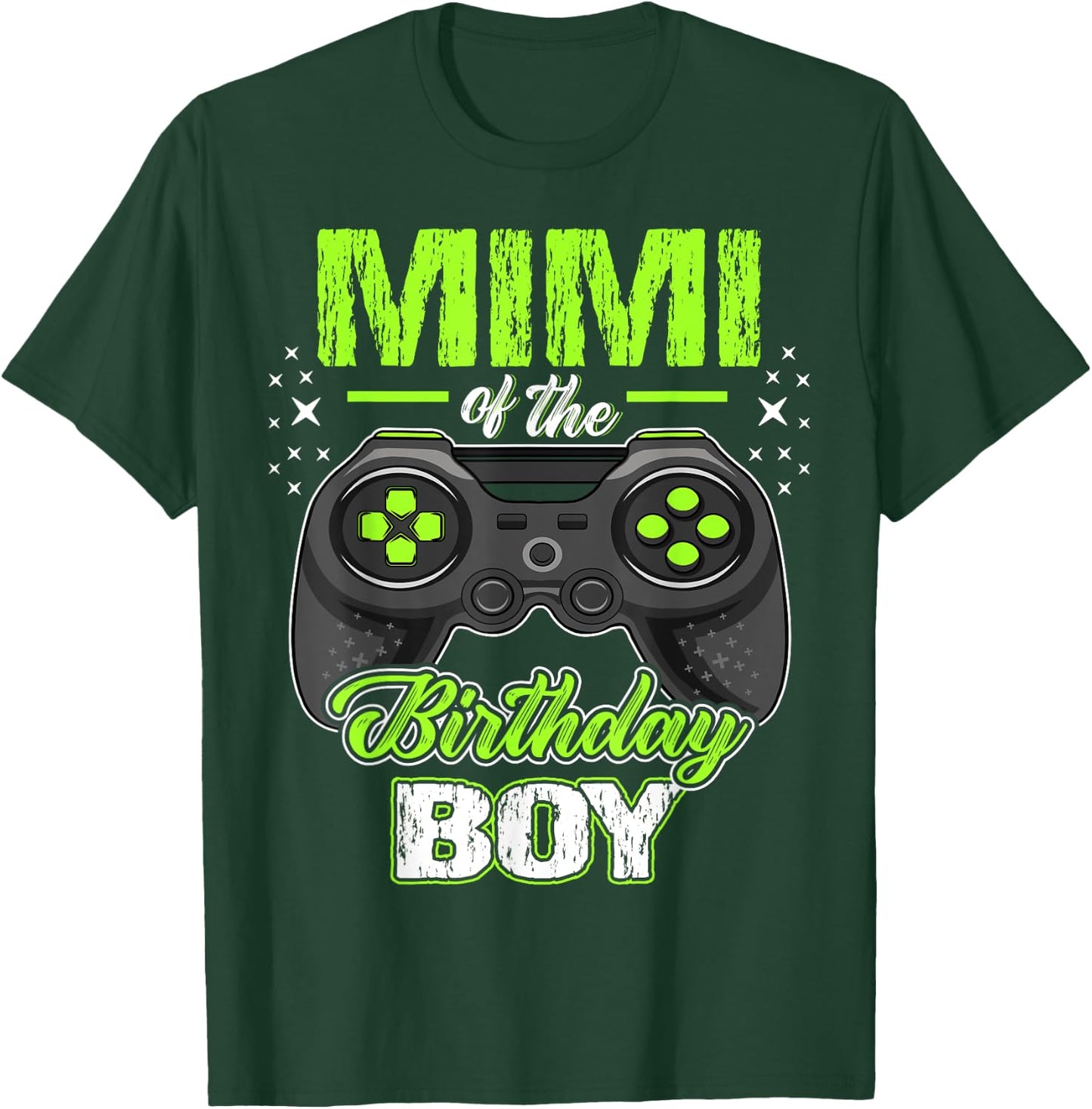 Mimi of the Birthday Boy Matching Video Gamer Birthday T-Shirt - T-Shirt | Forest