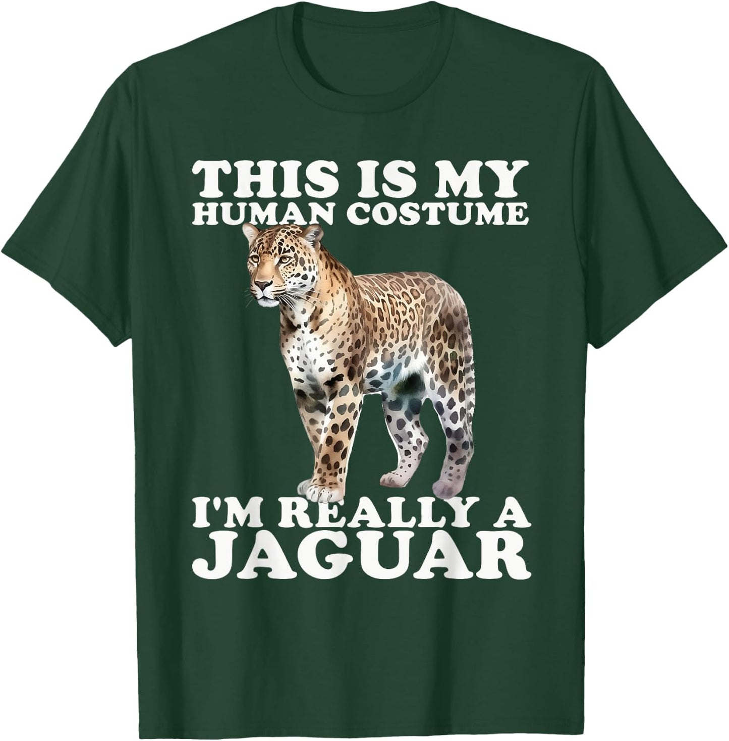 Wild Big Cat Jaguar Jungle Animal Wildlife Costume Women Kids T-Shirt - T-Shirt | Forest