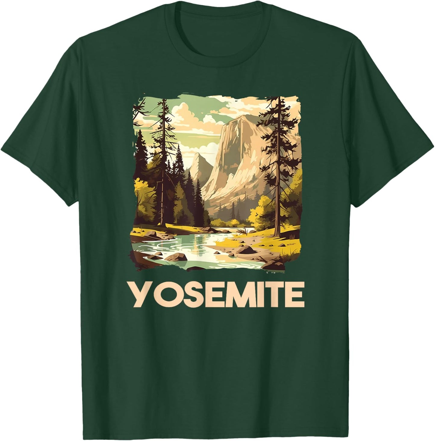 Vintage Yosemite National Park Nature Lover Adventure T-Shirt - T-Shirt | Forest