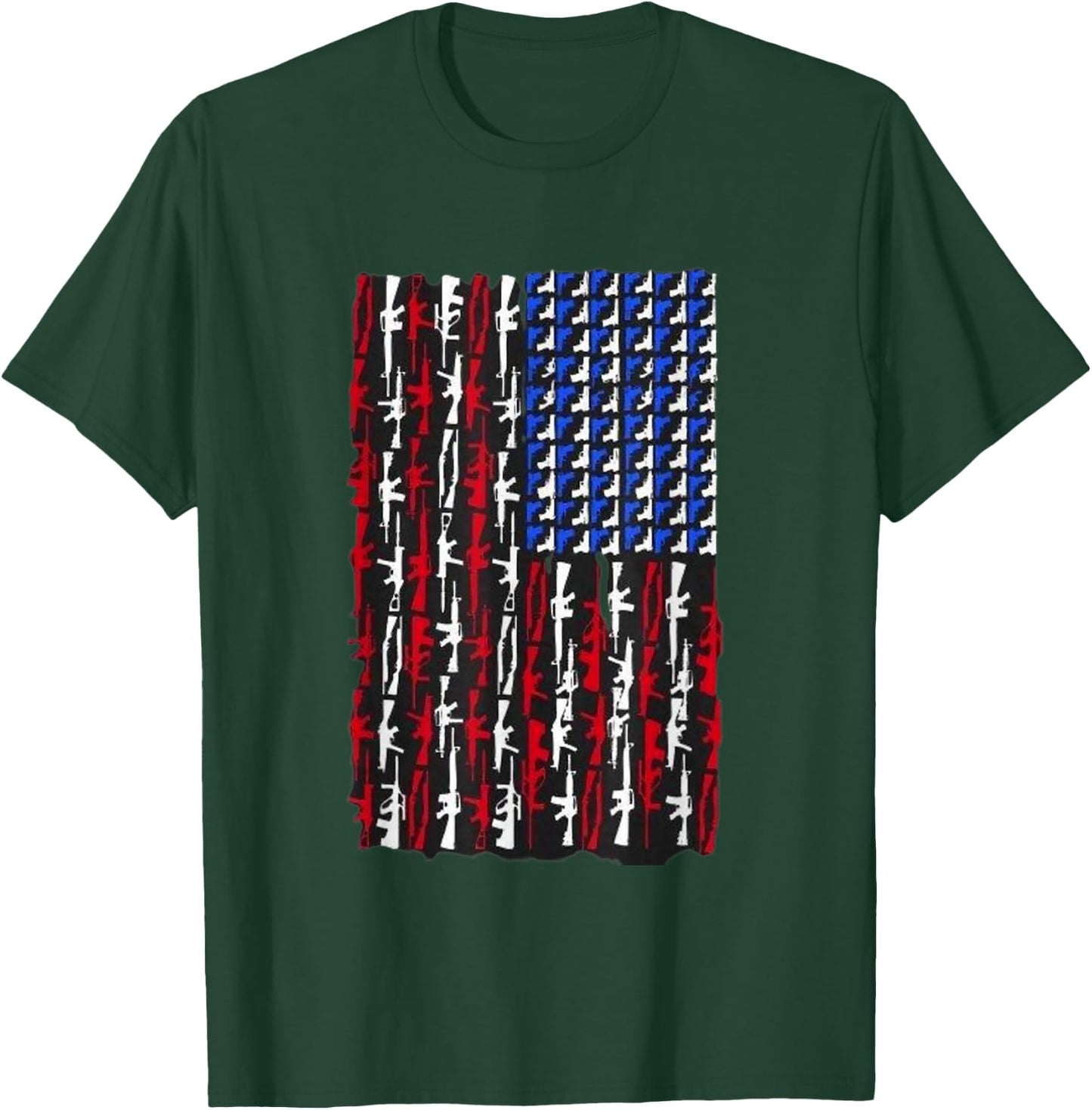 American Flag 2nd Amendment Freedom Flag T-Shirt - T-Shirt | Forest