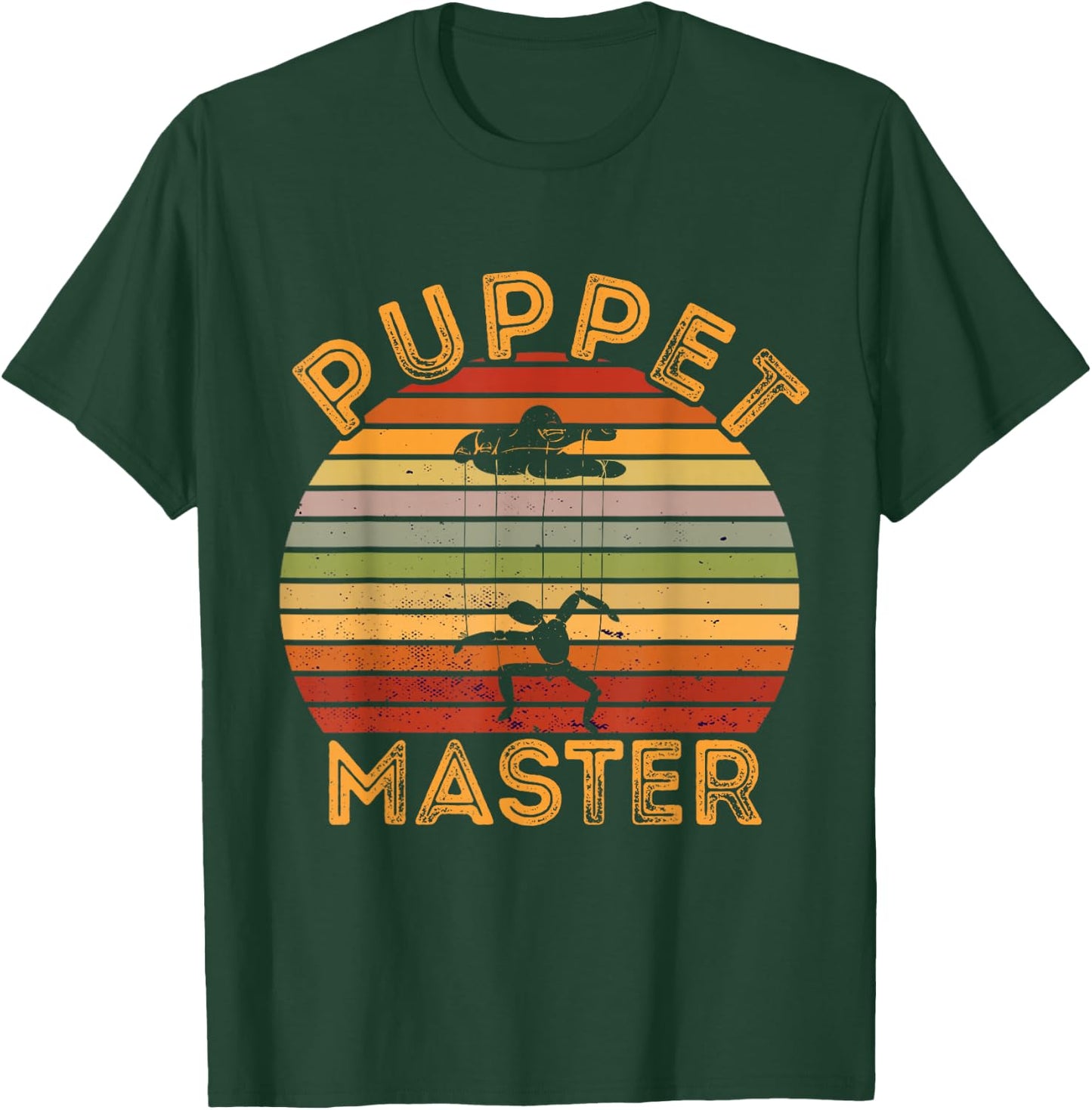 Puppet Master Retro Ventriloquist Ventriloquism Puppeteer T-Shirt - T-Shirt | Forest