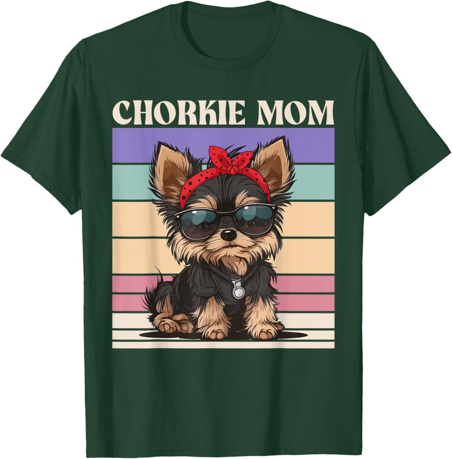 Chorkie Mom T-Shirt - T-Shirt | Forest