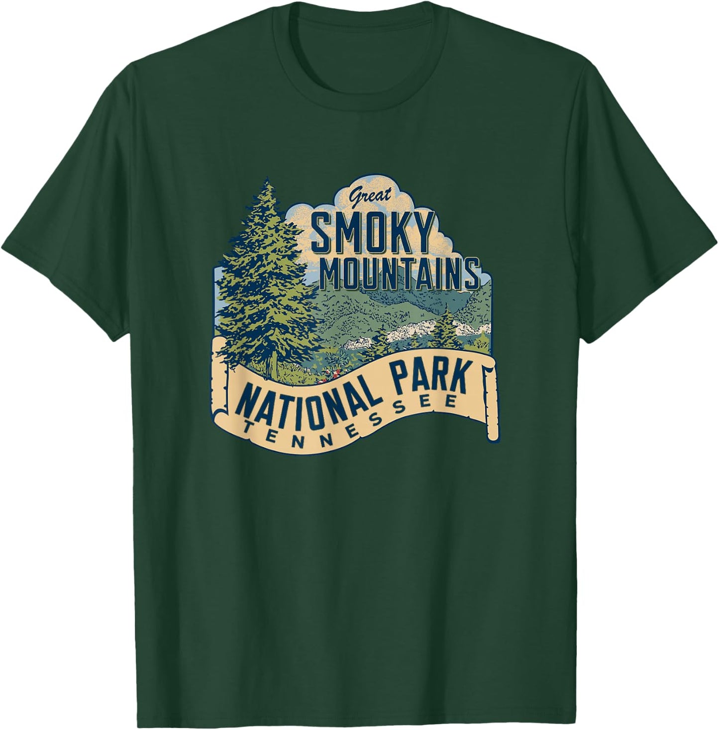 Great Smoky Mountains National Park Tennessee T-Shirt - T-Shirt | Forest