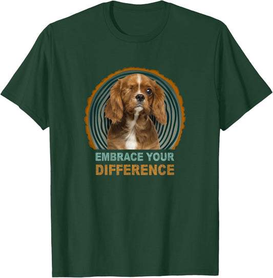 One Eyed Cavalier King Charles Dog Women Kids T-Shirt - T-Shirt | Forest