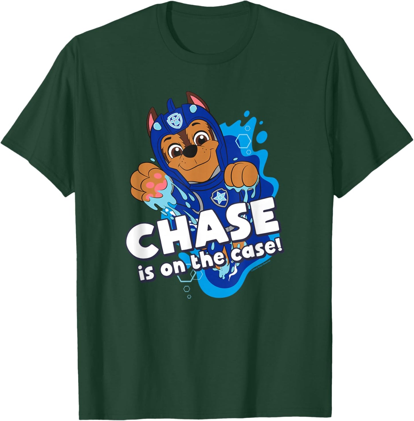 PAW Patrol Aqua Pups Chase on The Case T-Shirt - T-Shirt | Forest