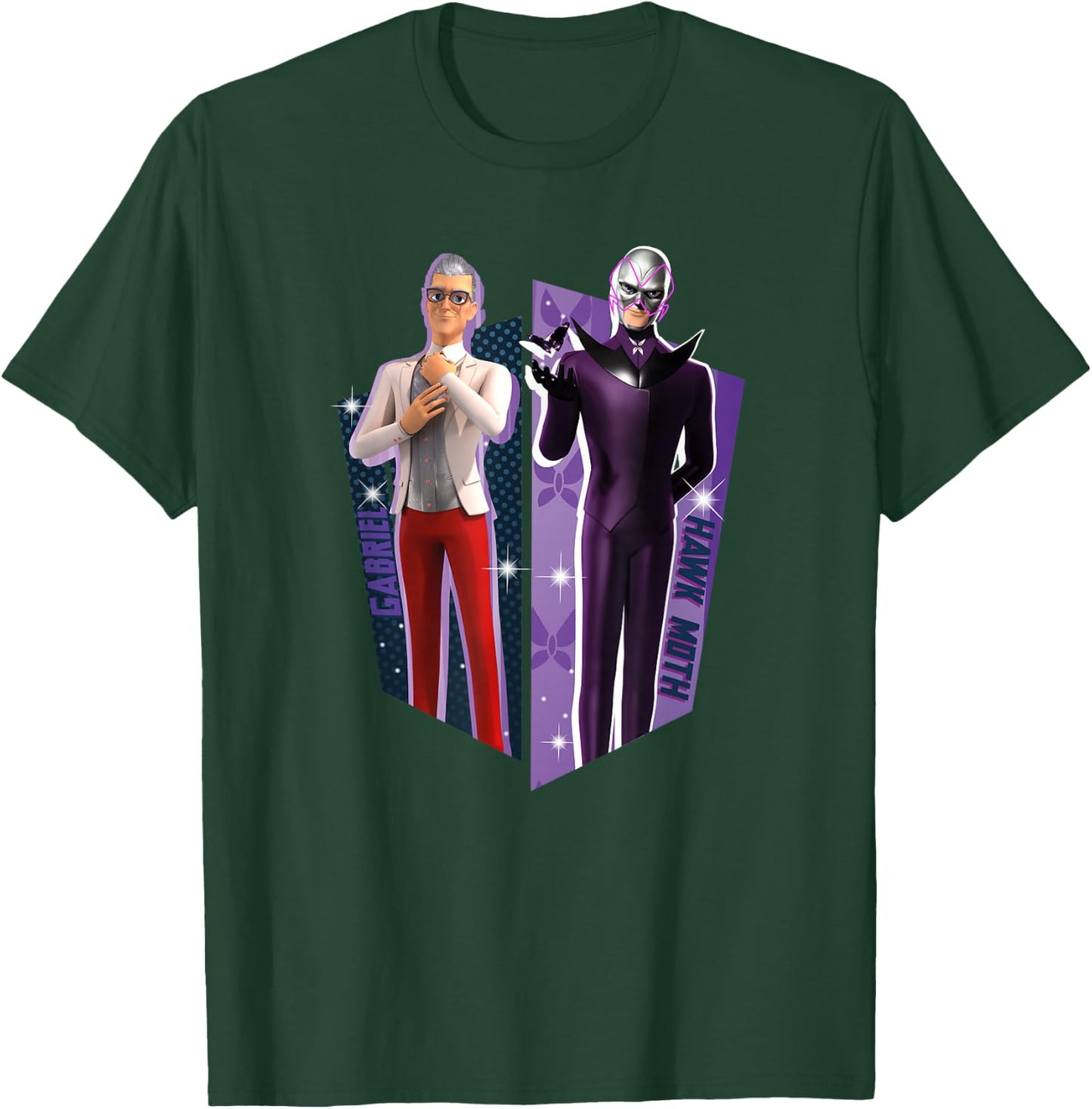 Miraculous Ladybug Gabriel Agreste and Hawk Moth T-Shirt - T-Shirt | Forest