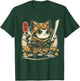 Japanese Samurai Cat Tattoo, Kawaii Ninja Cat T-Shirt - T-Shirt | Forest