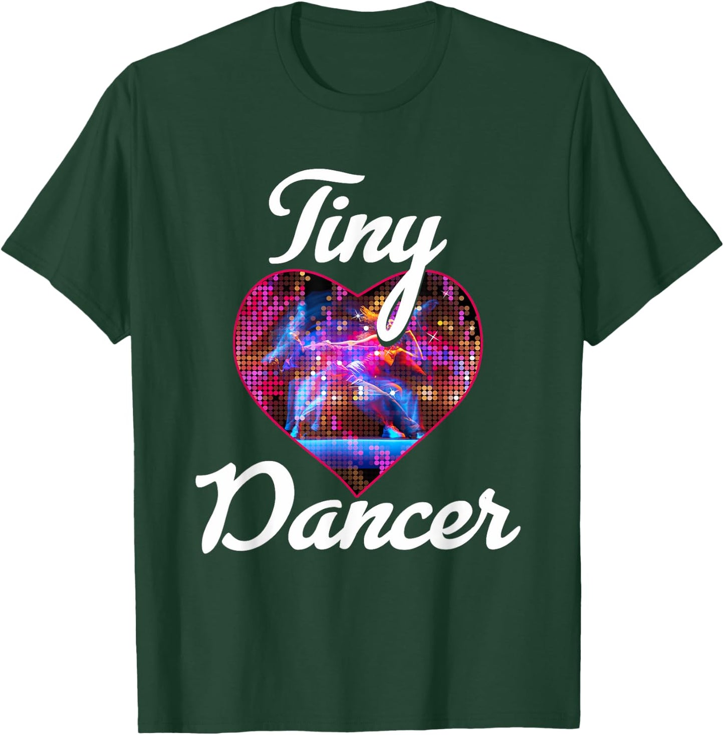 Tiny Dancer Ballerina Heart Colorful Dancing Couple T-Shirt - T-Shirt | Forest