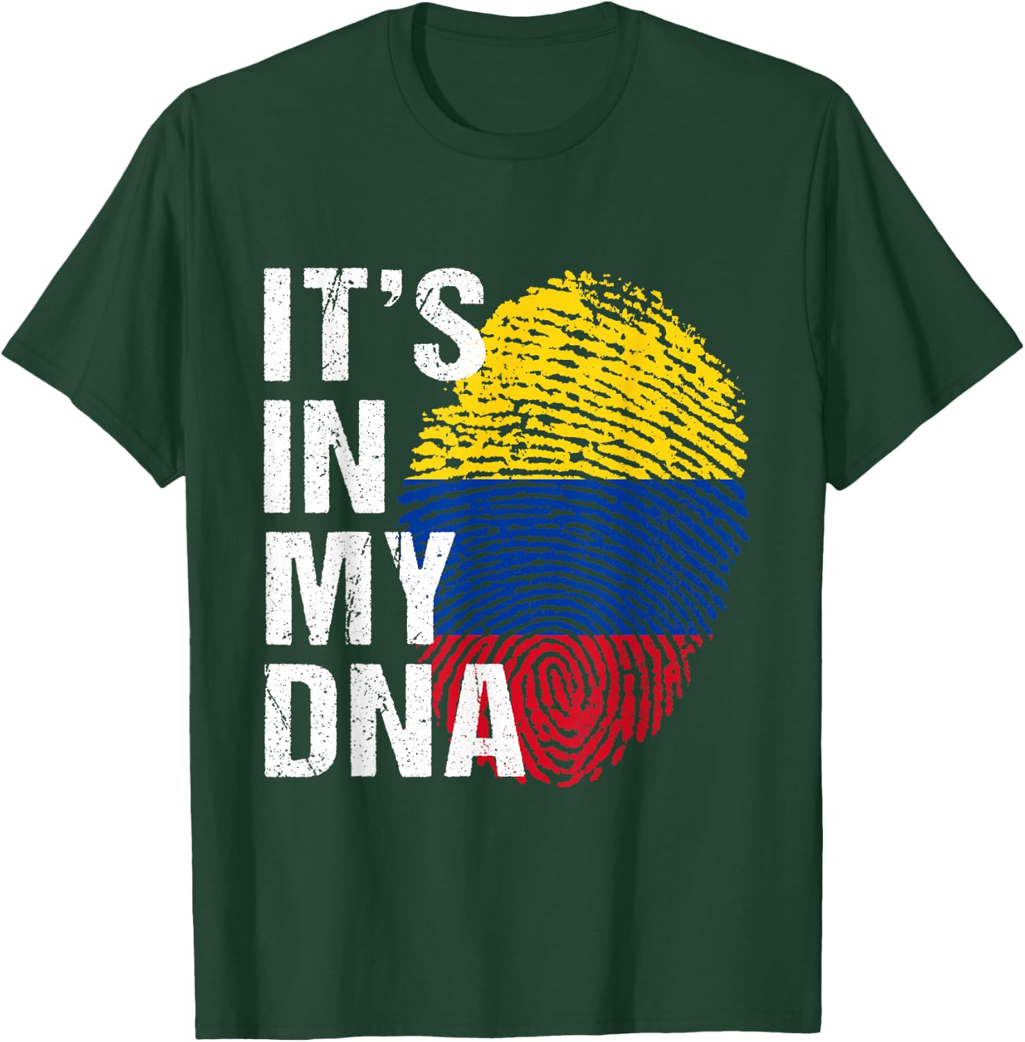 It's in My DNA colombian proud men women kids colombia T-Shirt - T-Shirt | Forest