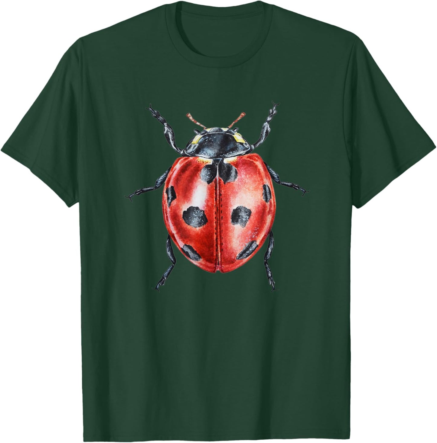 cute ladybug Hand drew for lovers of insects Bug T-Shirt - T-Shirt | Forest