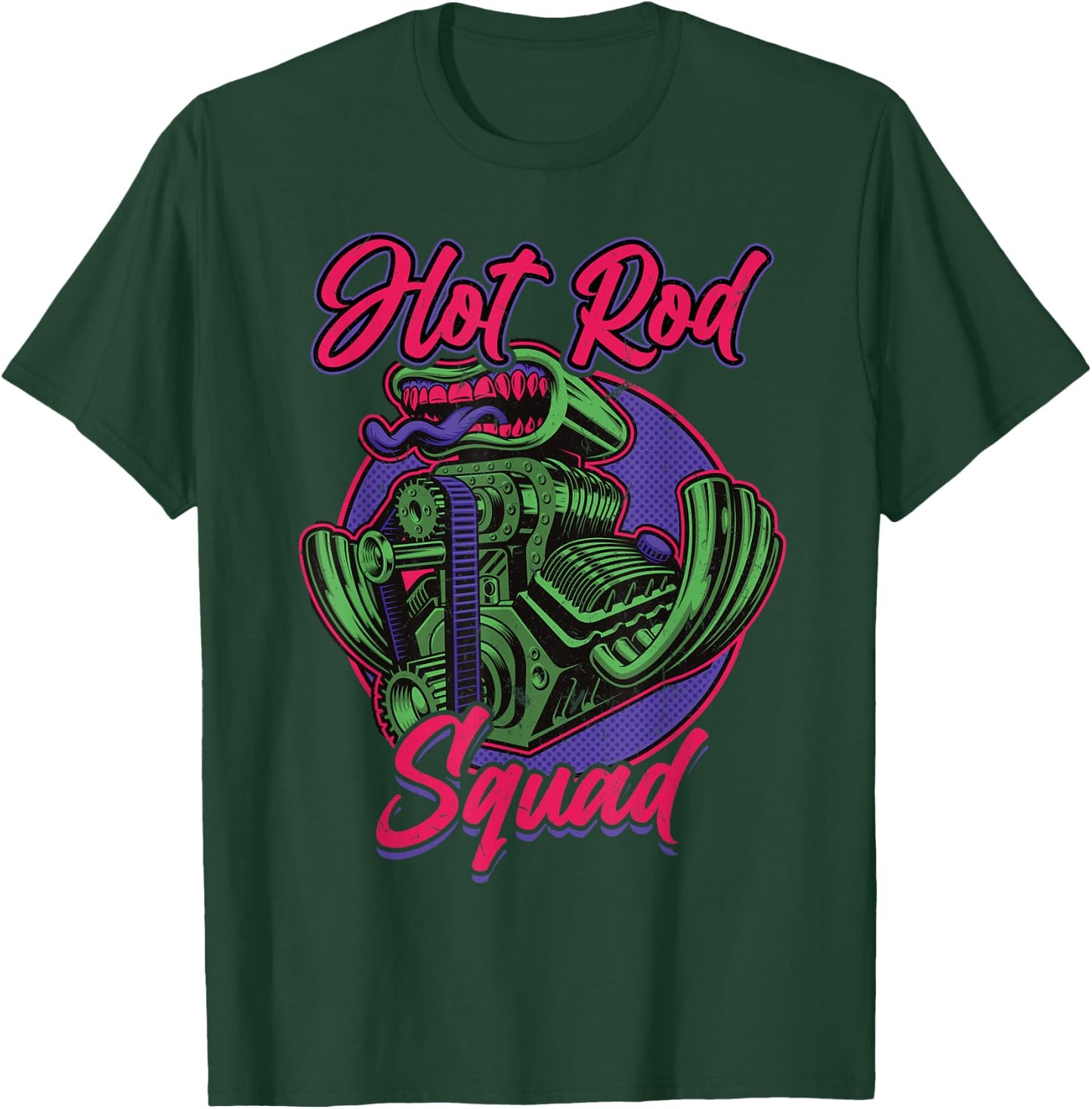 Hot Rod Squad T-Shirt - T-Shirt | Forest
