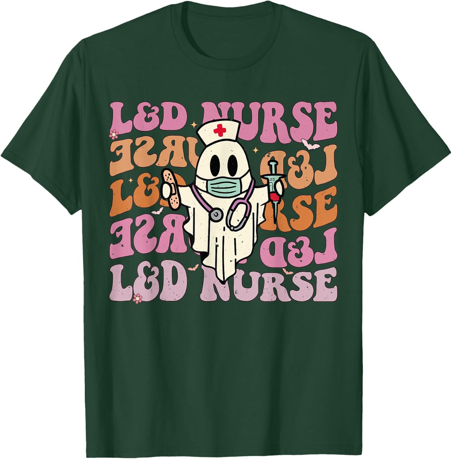 Groovy Labor & Delivery Funny Halloween Costume L&D Nurse T-Shirt - T-Shirt | Forest