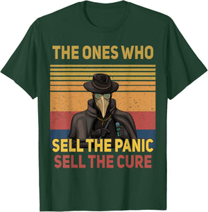 Plague Doctor - Those Who Sell the Panic T-Shirt - T-Shirt | Forest