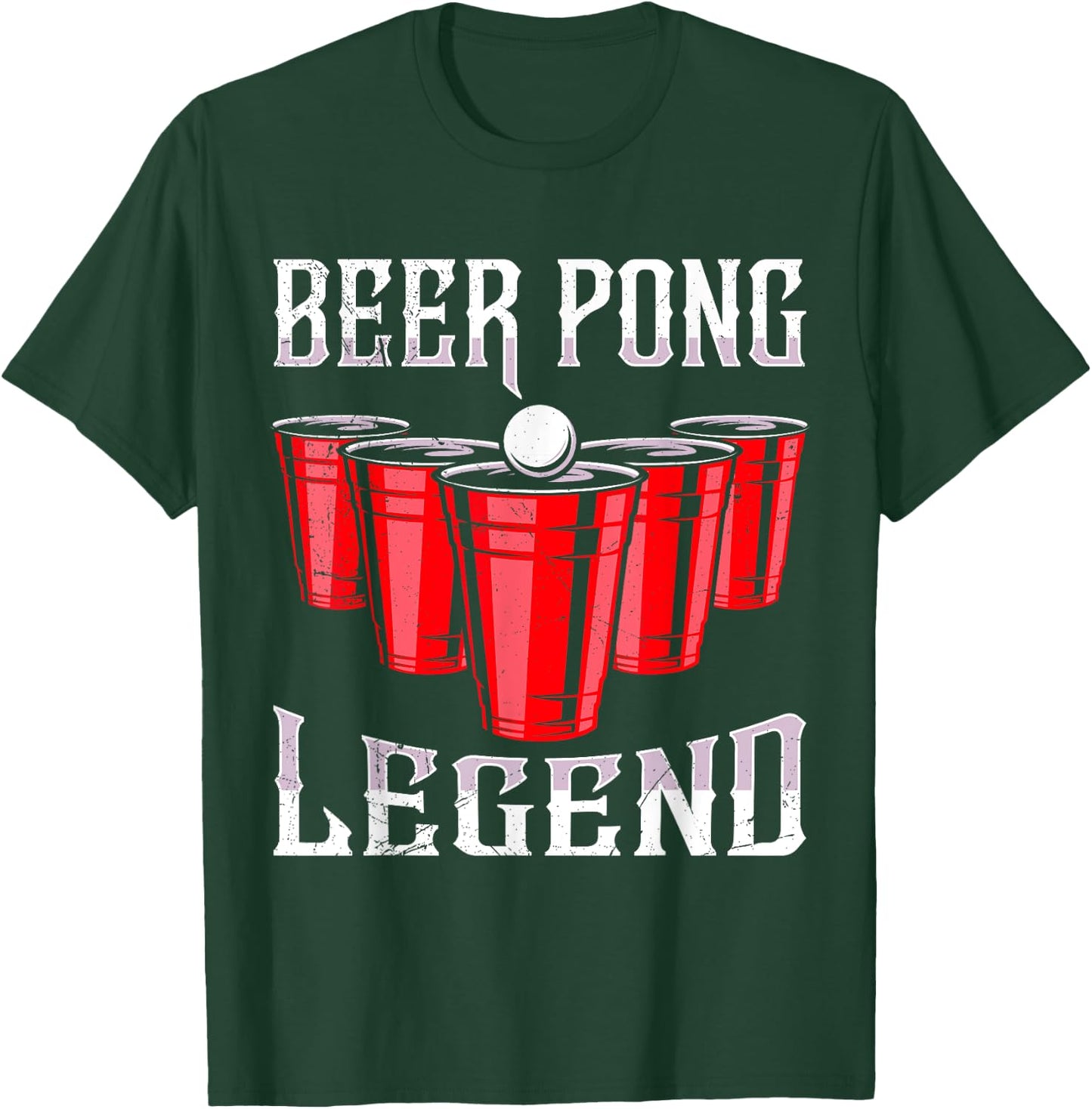 Beer Pong Legend Beer Pong Party Beer Pong T-Shirt - T-Shirt | Forest