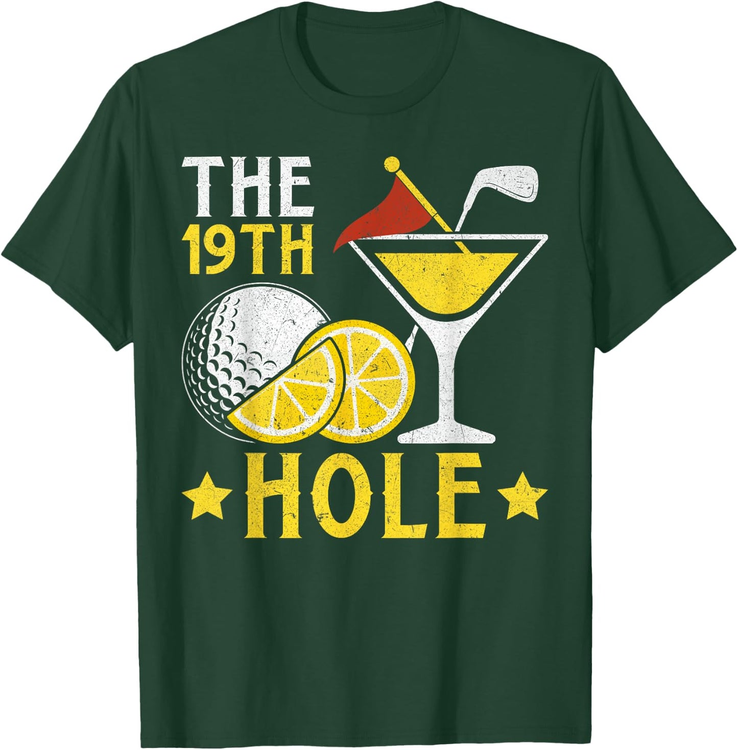 The 19th Hole Golf Game Beers and Cocktails Beer Drinkers T-Shirt - T-Shirt | Forest