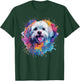 Colorful Maltese Splash Art Dog Men Women Kids T-Shirt - T-Shirt | Forest